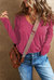 Kinsely V Neck Center Seam Long Sleeve Tee