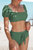Kyla Bubble Sleeves High waisted swimsuits