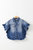 Luisa Ruffled Short Sleeve Denim Jacket