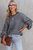 Marley Heathered Knit Drop Shoulder Puff Sleeve Sweater