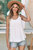 Meadow Eyelet Strappy Scoop-Neck Tank Top - White