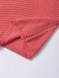 Melina Loose Knit Short Dolman Sleeve Sweater