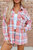 Natalie Plaid Button Up Shacket