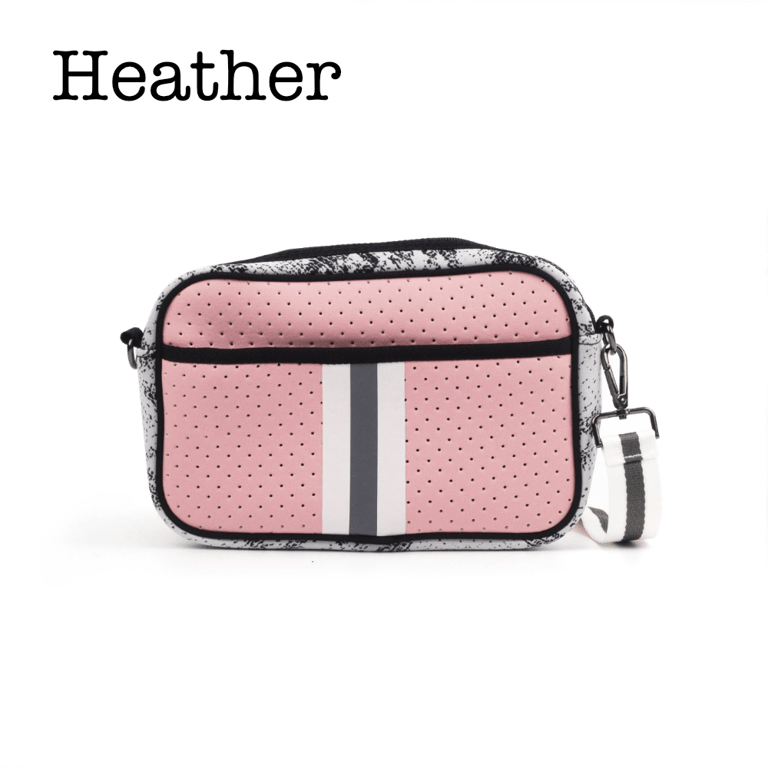 Neoprene Compact Crossbody Bag - Heather