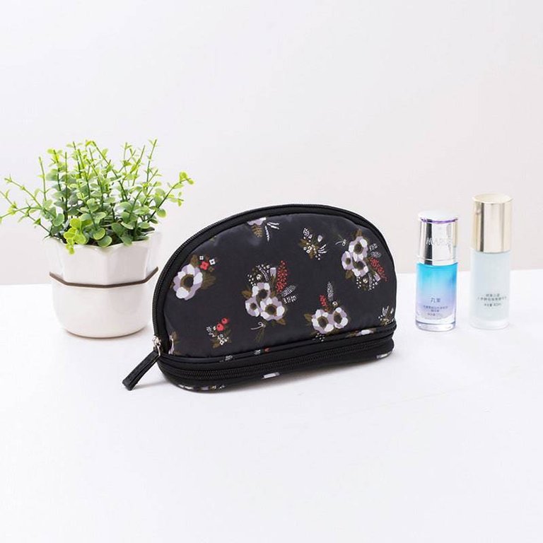 Portable Makeup Bag - Flower