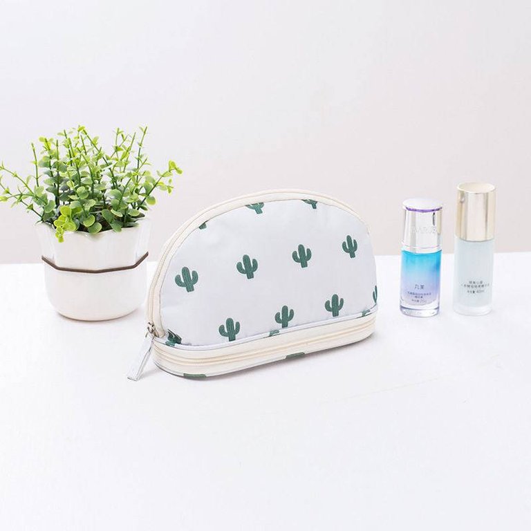 Portable Makeup Bag - Cactus