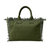 Presley Fray Canvas Tote - Army Green