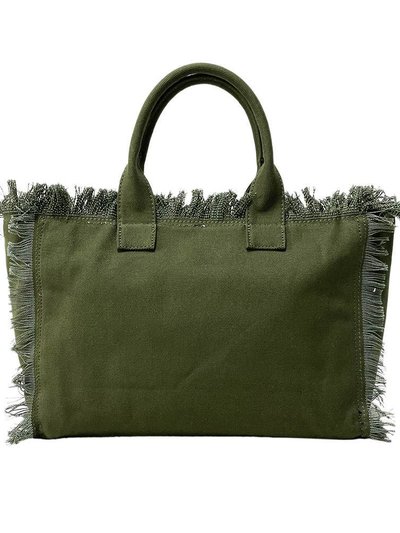 Threaded Pear Presley Fray Canvas Tote product