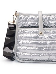 Puffy Courier Bag - Silver