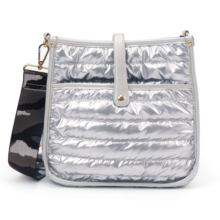Puffy Courier Bag - Silver