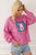 Regina Chic Tiger Embroidered Casual Sweatshirt