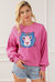 Regina Chic Tiger Embroidered Casual Sweatshirt