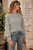 Remi Cable Knit Sleeve Sweater