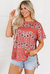 Scout Paisley Side Slits Crew Neck T Shirt