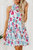 Selene Frill Mock Neck Sleeveless Tiered Floral Dress