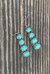 Turquoise Stacked Dangle Earrings