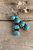 Turquoise Stacked Dangle Earrings - Turquoise