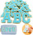 White Self Adhesive Chenille Letters Patches