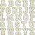 White Self Adhesive Chenille Letters Patches - White