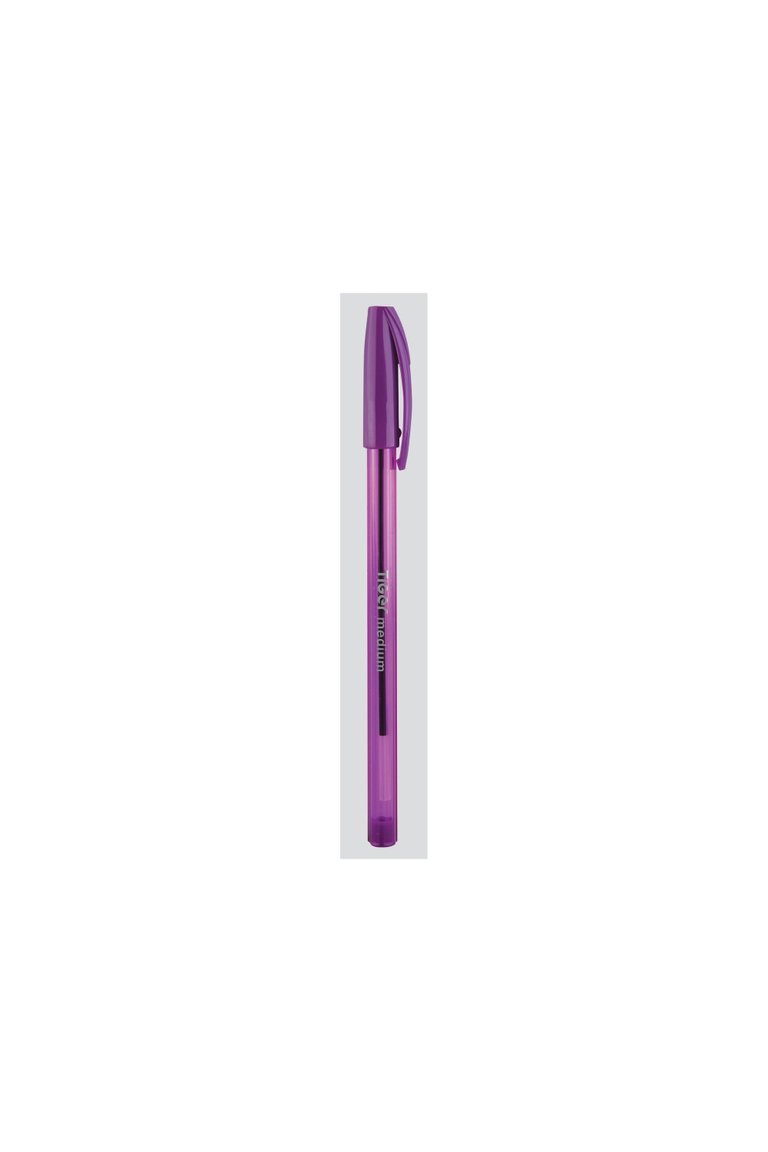 Tiger Ballpoint Pen (Pack of 50) (Violet) (One Size)