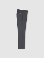 Gray Slim Fit Pure Wool Dress Pants - Gray