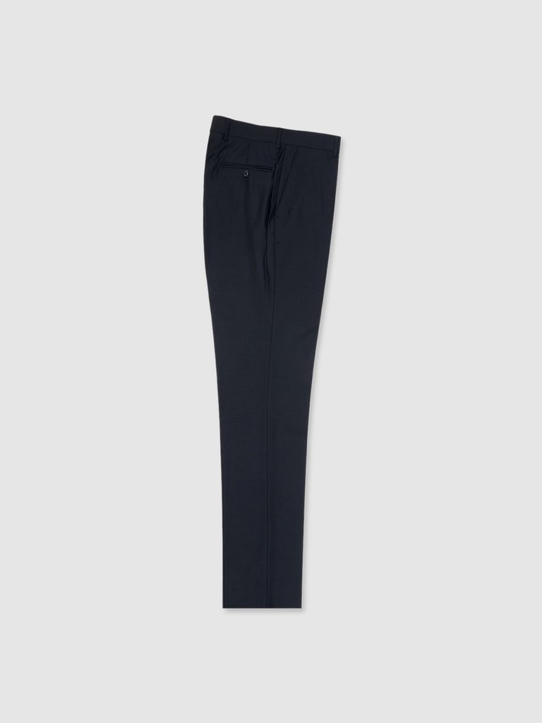 Navy Slim Fit Pure Wool Dress Pants - Navy