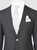 Porto Charcoal Gray, Slim Fit, Pure Wool Suit