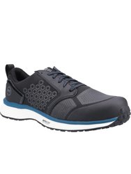 Mens Reaxion Composite Safety Trainers Shoes (Black/Blue) - Black/Blue