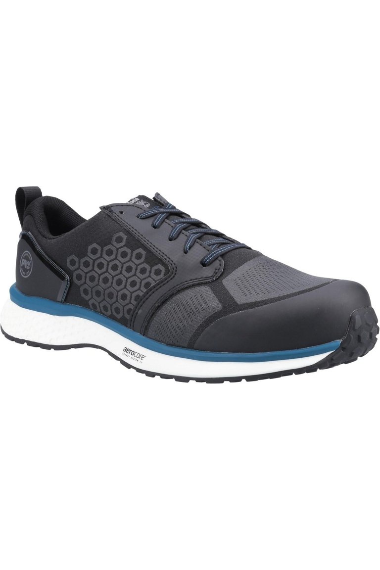 Mens Reaxion Composite Safety Trainers Shoes (Black/Blue) - Black/Blue