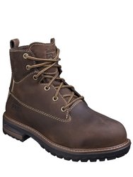 Womens/Ladies Hightower Lace Up Safety Boots (Coffee) - Coffee