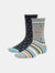 Timberland Mens Crew Socks - Navy/ Grey