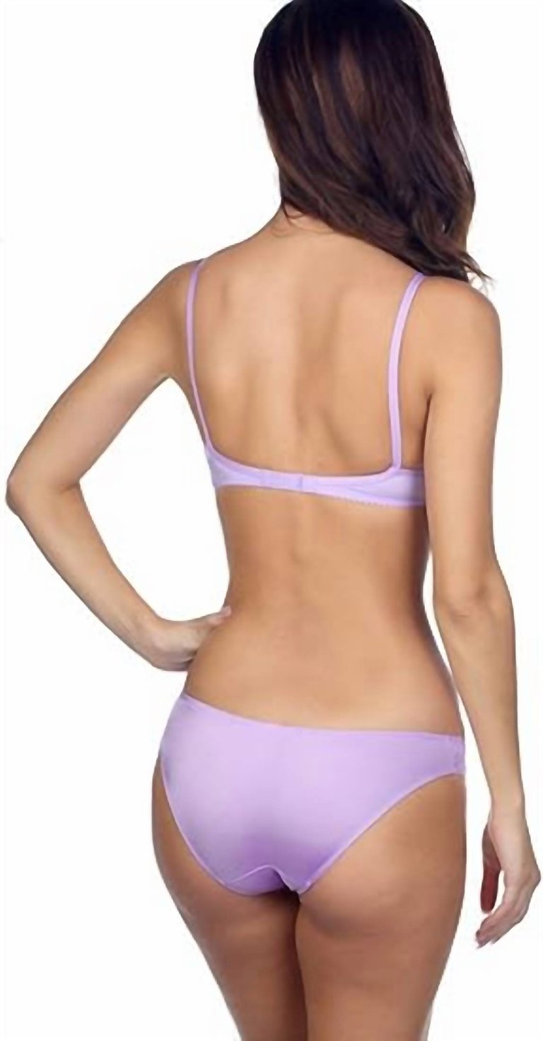 Duet Lace Low-Cut Bikini In Lilac