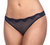 Duet Lace Low Rise Thong In Black - Black