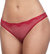 Duet Lace Low Rise Thong In Chinese Red