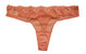 Duet Lace Low Rise Thong In Coral