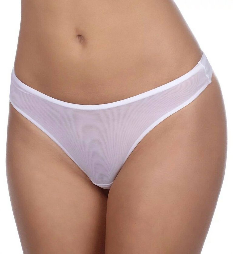 Natacha Low Cut Bikini Panty In White - White