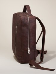 Contemporary Commuter Backpack - Brown
