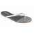 French Tips Thong Sandal In Silver Storm - Silver Storm