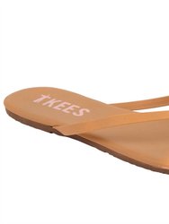 Leather Flip Flops - Ombre (Nude To Blush Pink)