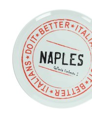 13" Round Pizza Plate NAPLES