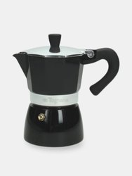 Coffee Star 6C Moka Pot Black