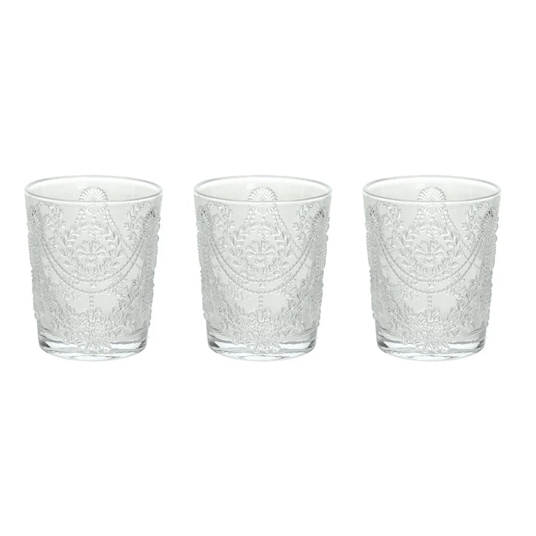 Savoia Clear Glasses, Set Of 3 - Clear