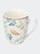 Tognana by Widgeteer Floral Gaia Porcelain Mugs, 6pc