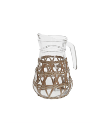 Tognana by Widgeteer Netted Glass Jug,  49oz - Brown