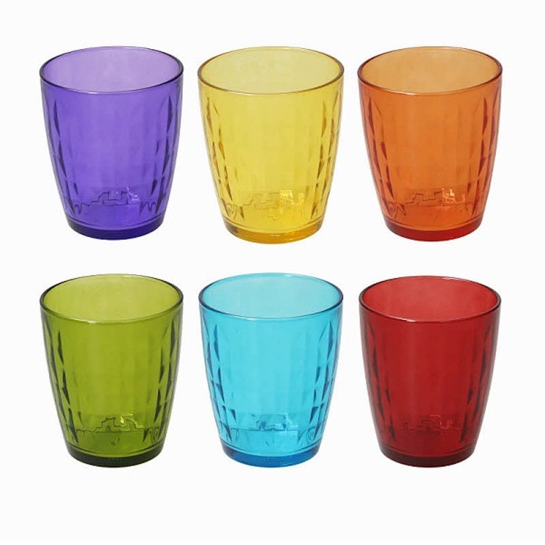 Tognana by Widgeteer Tumbler, Set of 6, Glass Gemma