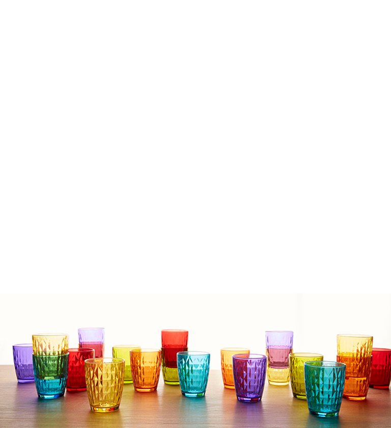 Tognana by Widgeteer Tumbler, Set of 6, Glass Gemma