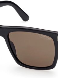 Buckley Polarized Sunglasses - Black-Brown