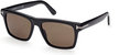 Buckley Polarized Sunglasses - Black-Brown