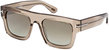 TF Fausto Sunglasses - Shiny Transparent Oyster/Gradient Brown