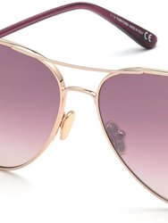 Tom Ford Clark Sunglasses - Rose Gold-Pink